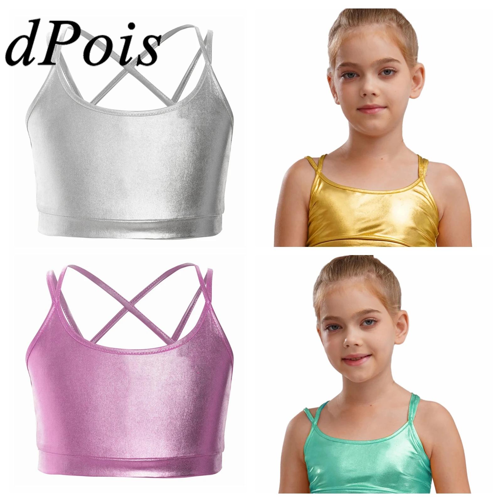 Lace Trim Cami - Kids Top for Girls Shiny Streetwear