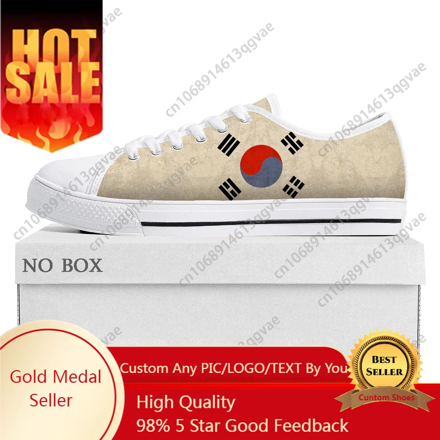 Women'S Fashion Korea - Korean Flag Low Top High Quality