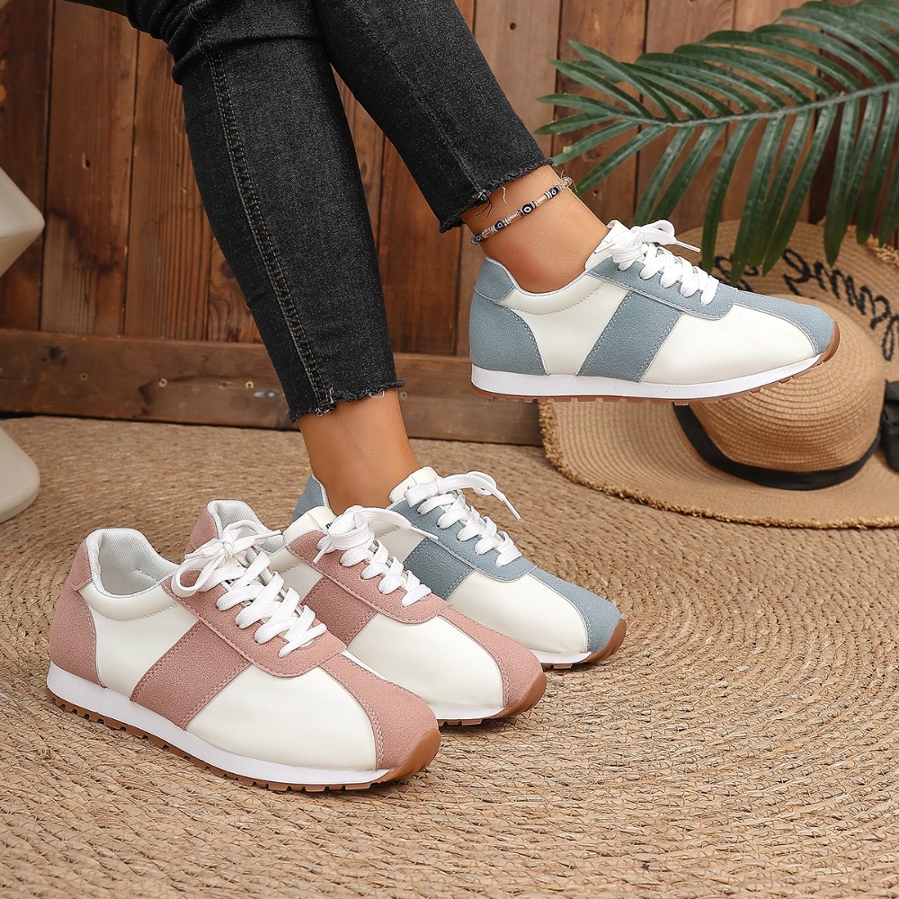 Women'S Fashion Shoes - Women Color Block Sneakers Lace Up