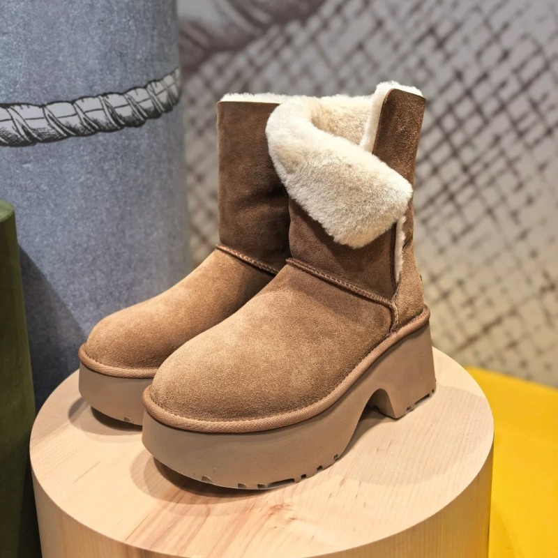 Women'S Fashion Korea - Women' Snow Boots Fashion Suede Casual