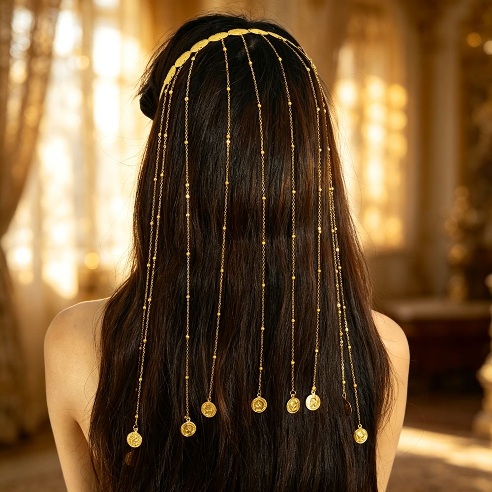 Boho Ethnic Gypsy Gold Color C - Women Fashion Photoshoot ulasan dan harga
