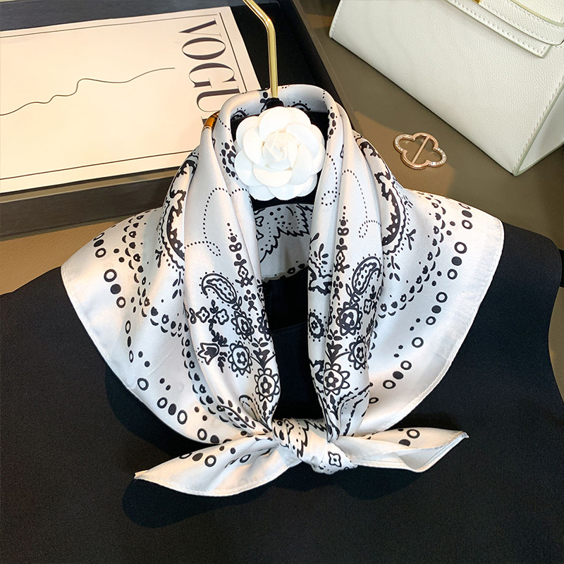 100% Mulberry Silk Scarf for W - Women Fashion Necktie ulasan dan harga