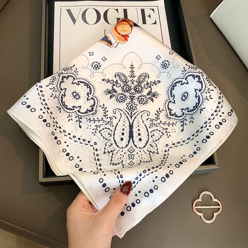 100% Mulberry Silk Scarf for W - Women Fashion Necktie ulasan dan harga