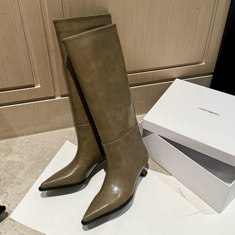 QUTAA Fashion News Women Knee  - Women'S Fashion Knee High Boots ulasan dan harga