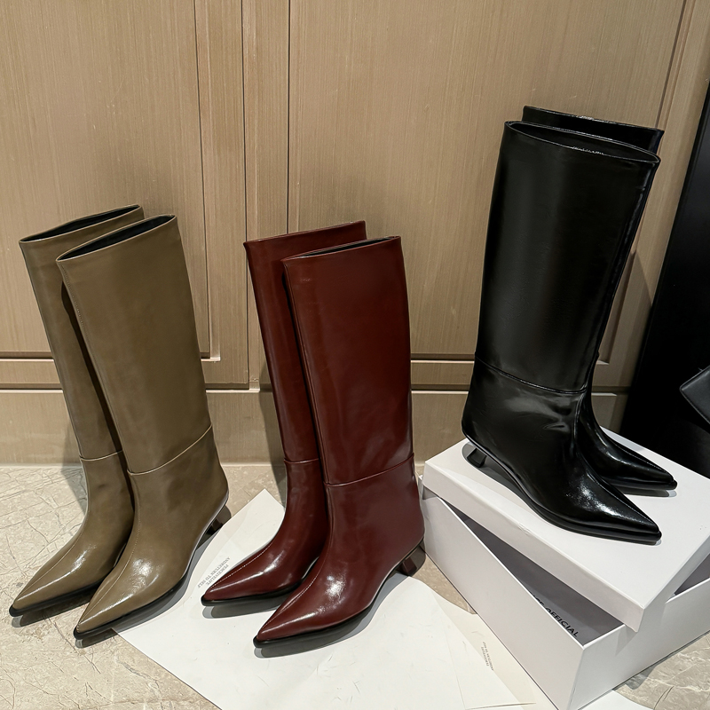 QUTAA Fashion News Women Knee  - Women'S Fashion Knee High Boots ulasan dan harga