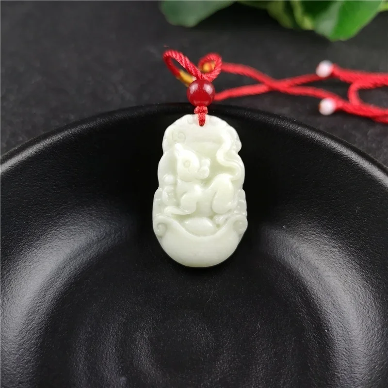 Chinese Zodiac Carved Jade Pen - Women'S Fashion Jewellery ulasan dan harga