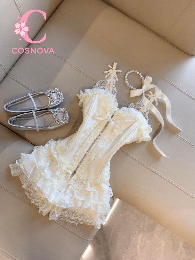 Cute Desire Lace Bustier Top H - Lace Trim Cami ulasan dan harga