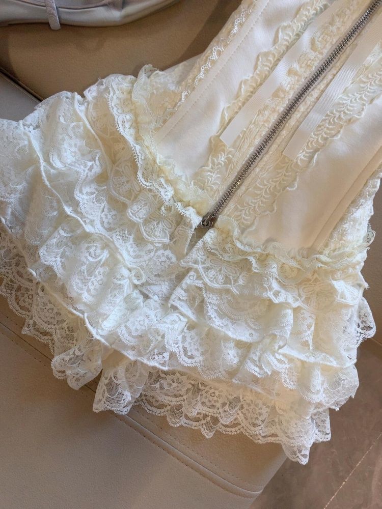Cute Desire Lace Bustier Top H - Lace Trim Cami ulasan dan harga