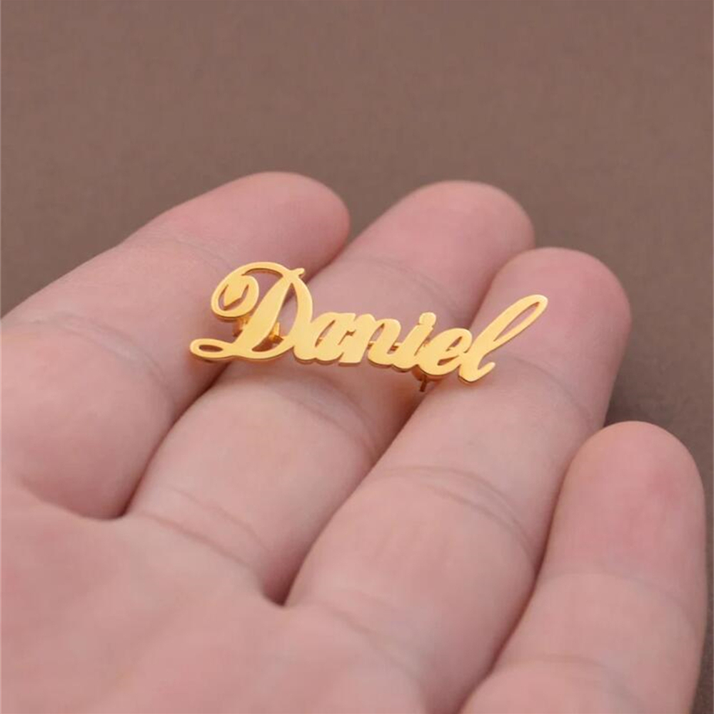 Custom Name Brooch Personalize - Women Fashion Dress Names ulasan dan harga