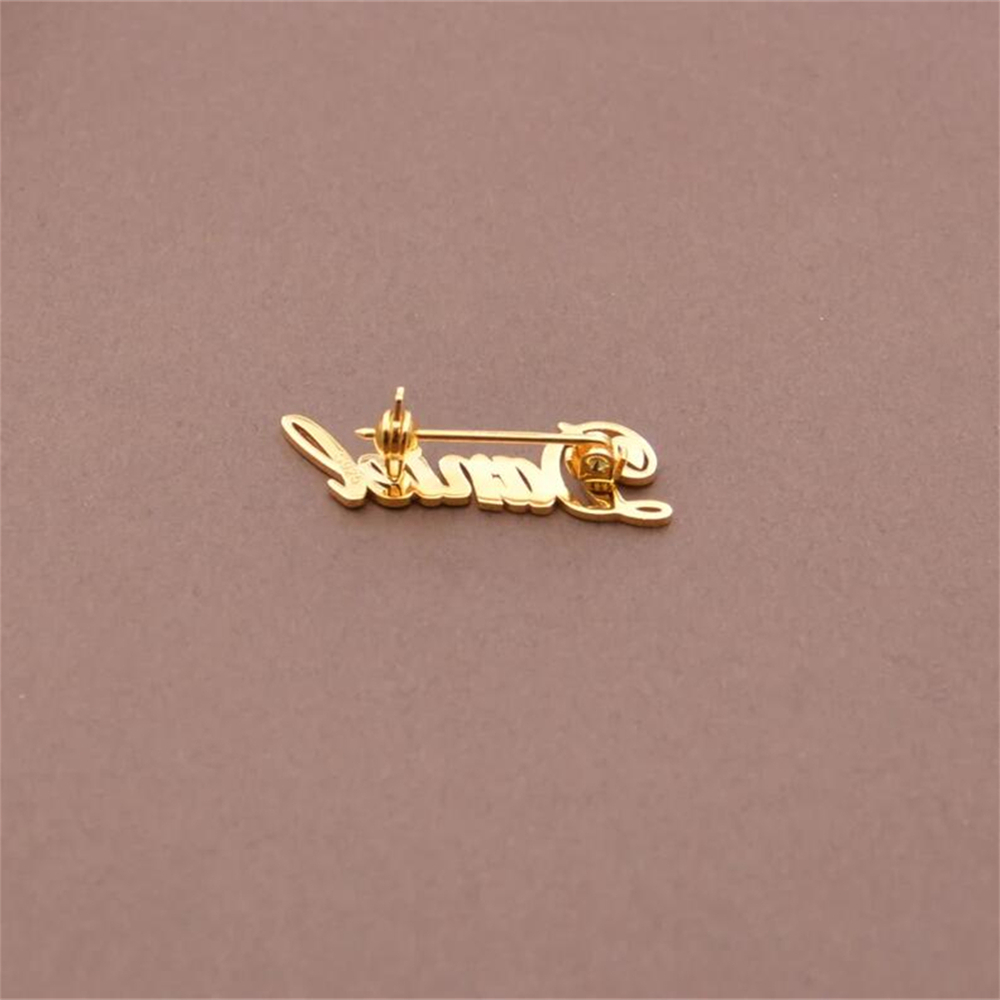 Custom Name Brooch Personalize - Women Fashion Dress Names ulasan dan harga
