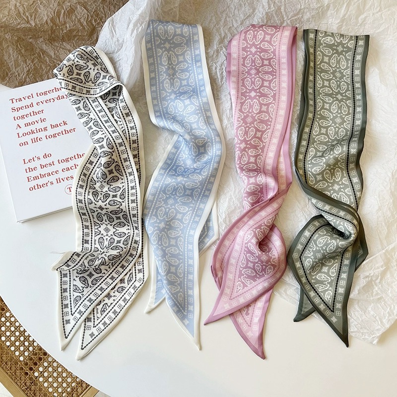 Set Series Silk Satin Scarf Wo - Women Fashion Necktie ulasan dan harga