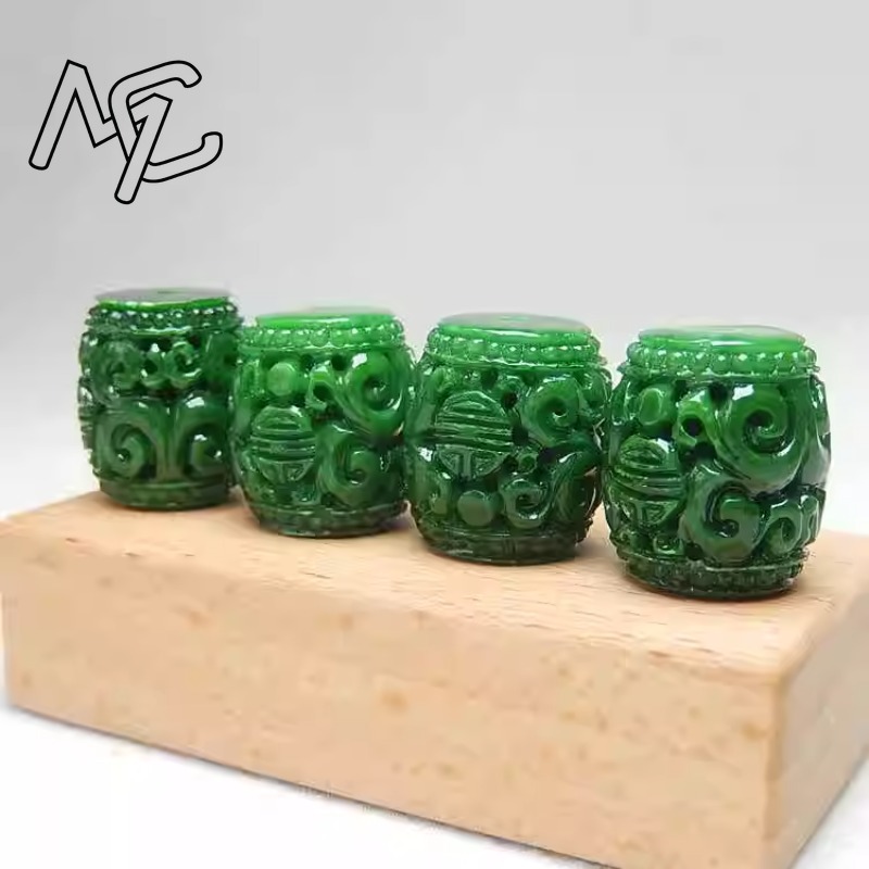 5pc Natural Green Jade Carving - Women'S Fashion Jewellery ulasan dan harga