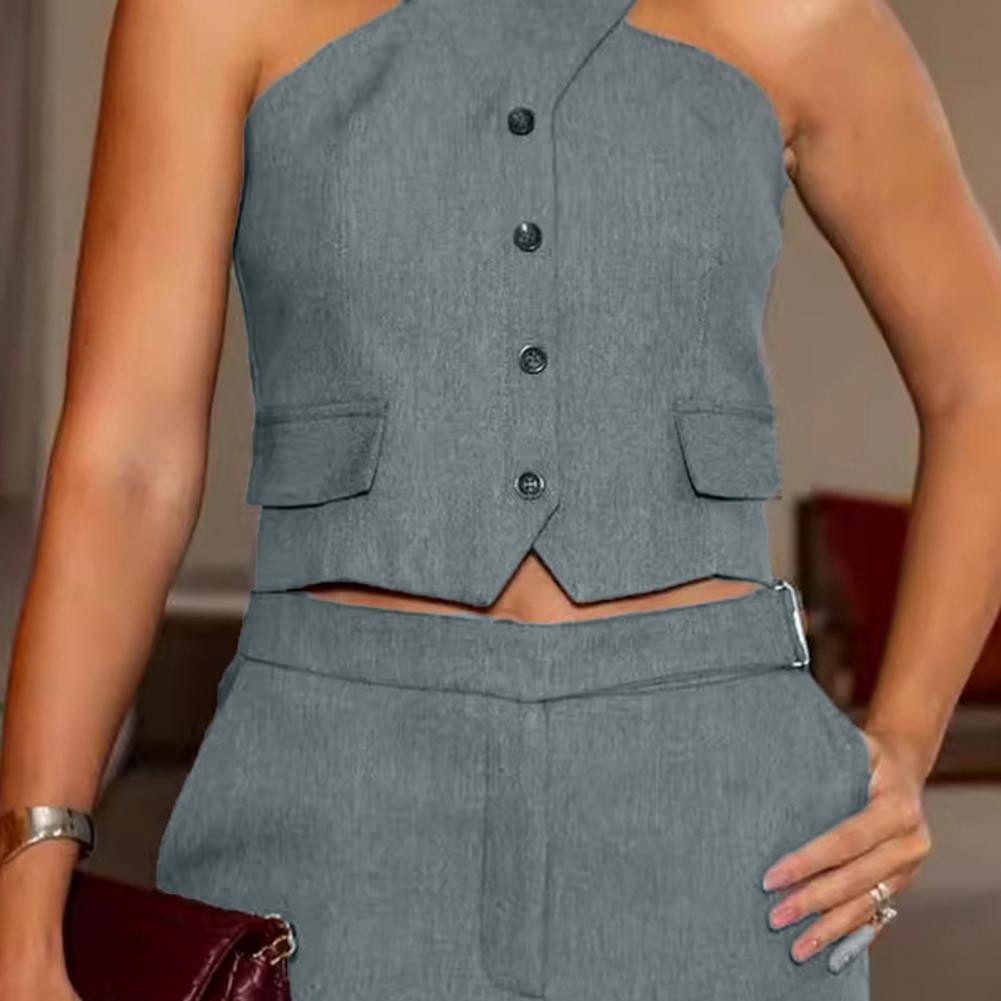 2 Pcs/Set Women Vest Skirt Set - Women'S Fashion Vest Tops ulasan dan harga