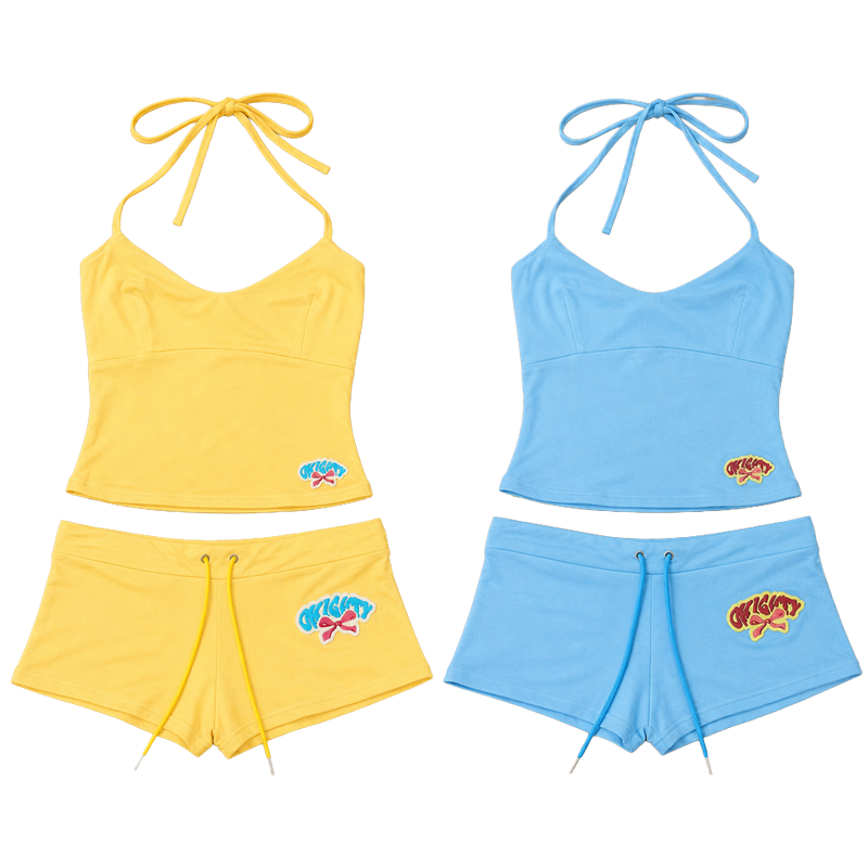 Women's 2 Piece Short Set Cami - Lace Trim Cami ulasan dan harga