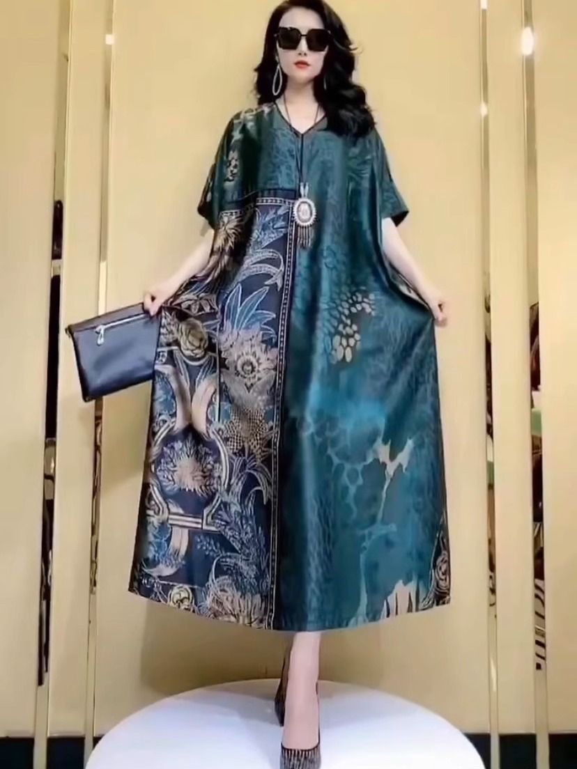Temperament High-End Large-Siz - Women Fashion Dress Names ulasan dan harga