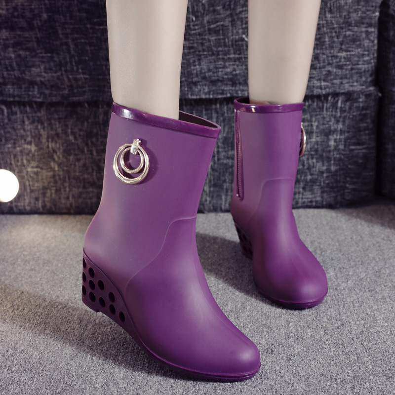 Korean Style Wedges Mid Tube R - Women'S Fashion Korea ulasan dan harga