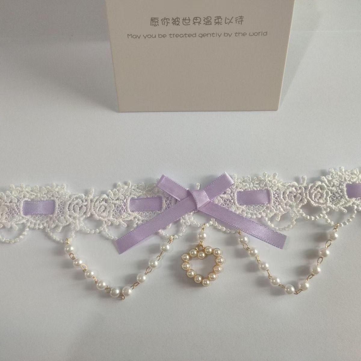 Sweet Lolita Pearl Lace Neckla - Women Fashion Photoshoot ulasan dan harga