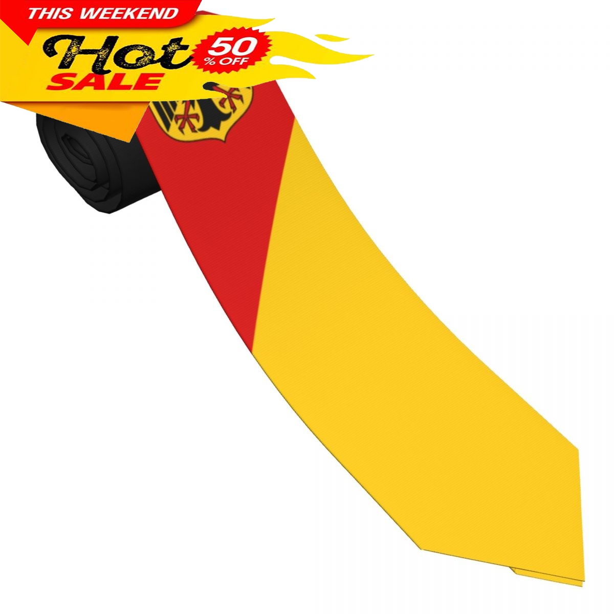 Germany Flag Tie Emblem Neckti - Women Fashion Necktie ulasan dan harga