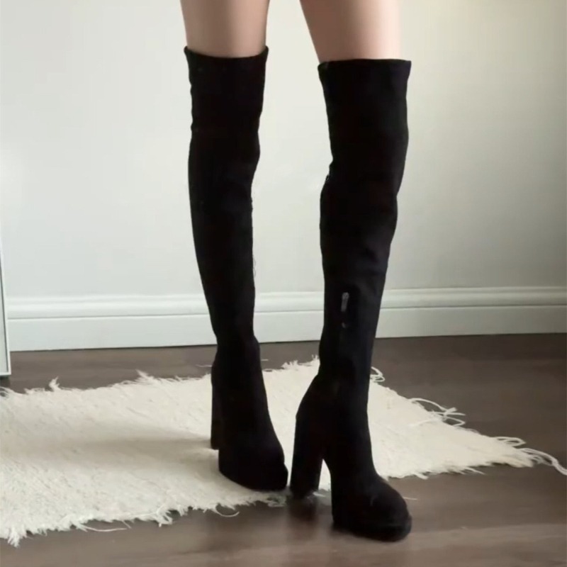 Nightclub Fashion Woman Thigh  - Women'S Fashion Knee High Boots ulasan dan harga