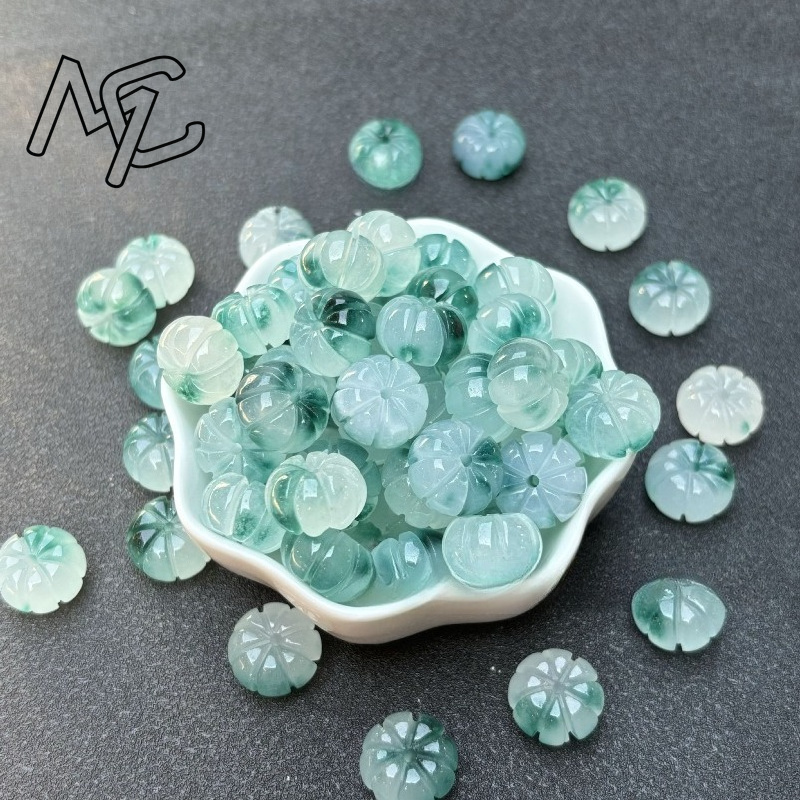 10pcs A Green Jade Pumpkin Bea - Women'S Fashion Jewellery ulasan dan harga