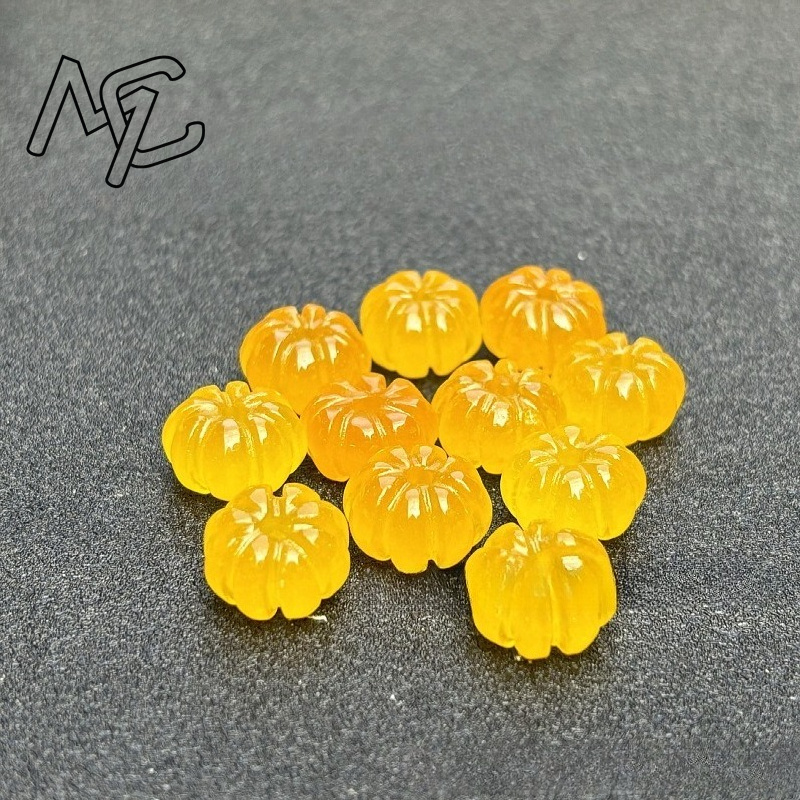 10pcs A Green Jade Pumpkin Bea - Women'S Fashion Jewellery ulasan dan harga