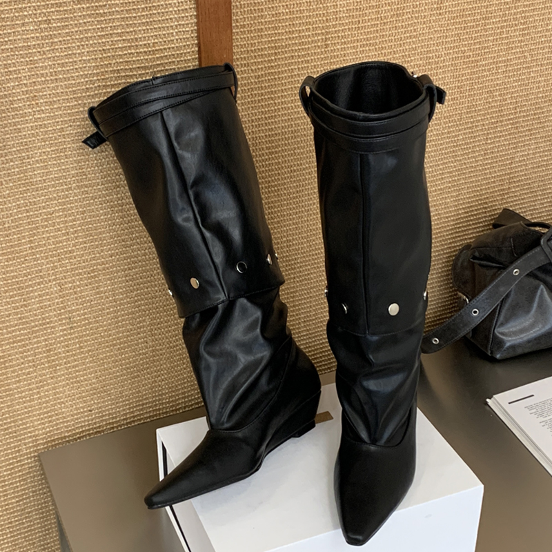 Eilyken New Fashion Pointed To - Women'S Fashion Knee High Boots ulasan dan harga