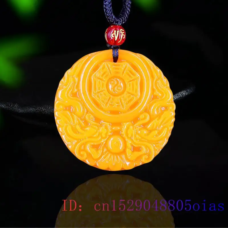 Yellow Jade Dragon Pendant Gif - Women'S Fashion Jewellery ulasan dan harga