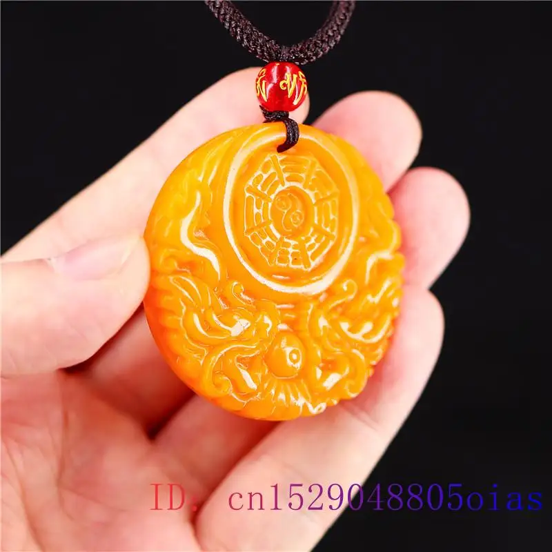 Yellow Jade Dragon Pendant Gif - Women'S Fashion Jewellery ulasan dan harga