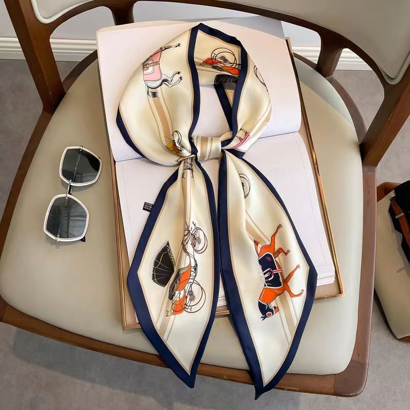 Luxury Design Silk Skinny Head - Women Fashion Necktie ulasan dan harga