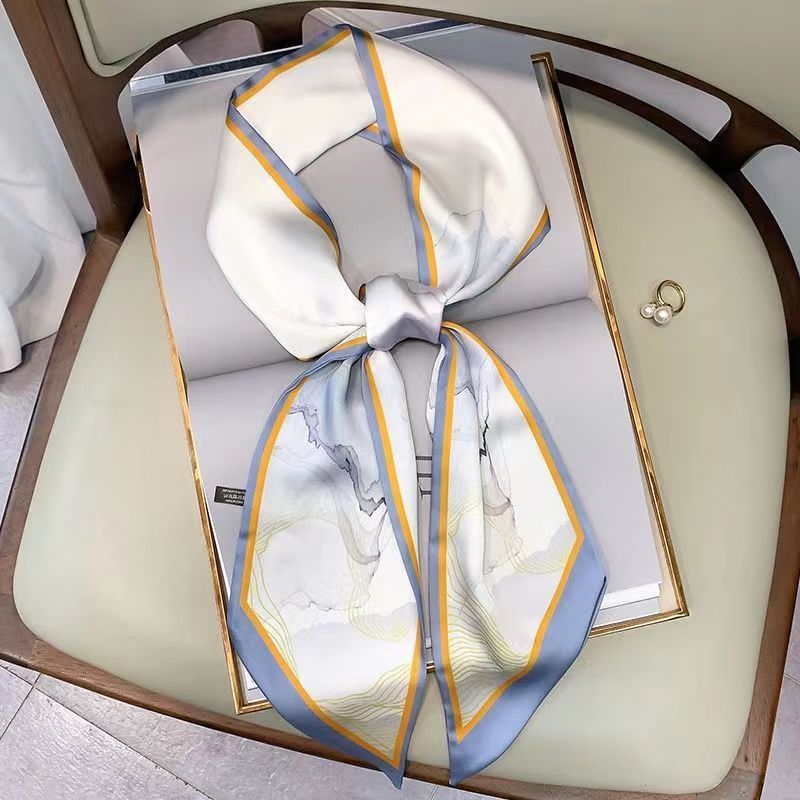 Luxury Design Silk Skinny Head - Women Fashion Necktie ulasan dan harga
