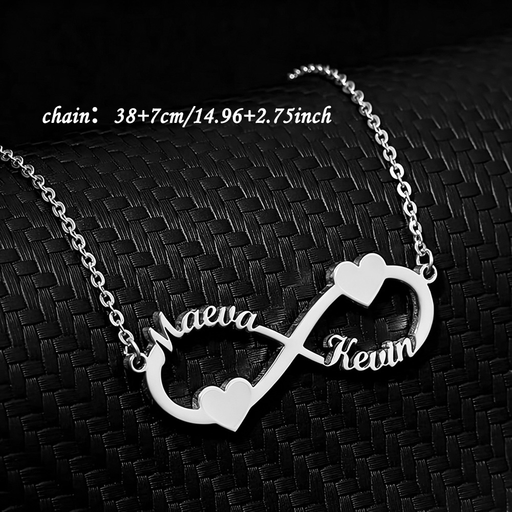 Custom Name Necklace Infinity  - Women Fashion Names ulasan dan harga