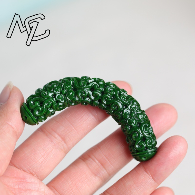 1pc Natural A Green Jade Drago - Women'S Fashion Jewellery ulasan dan harga