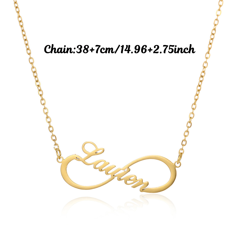 Custom Name Infinity Necklaces - Women Fashion Names ulasan dan harga