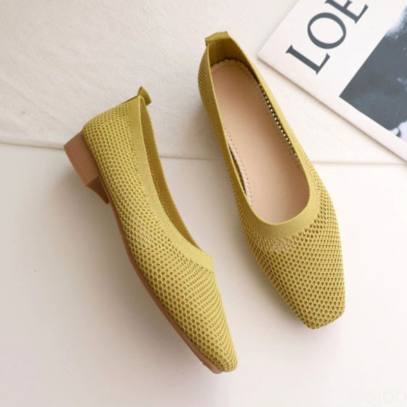 Square toe low heel soft soled - Women'S Fashion Shoes ulasan dan harga