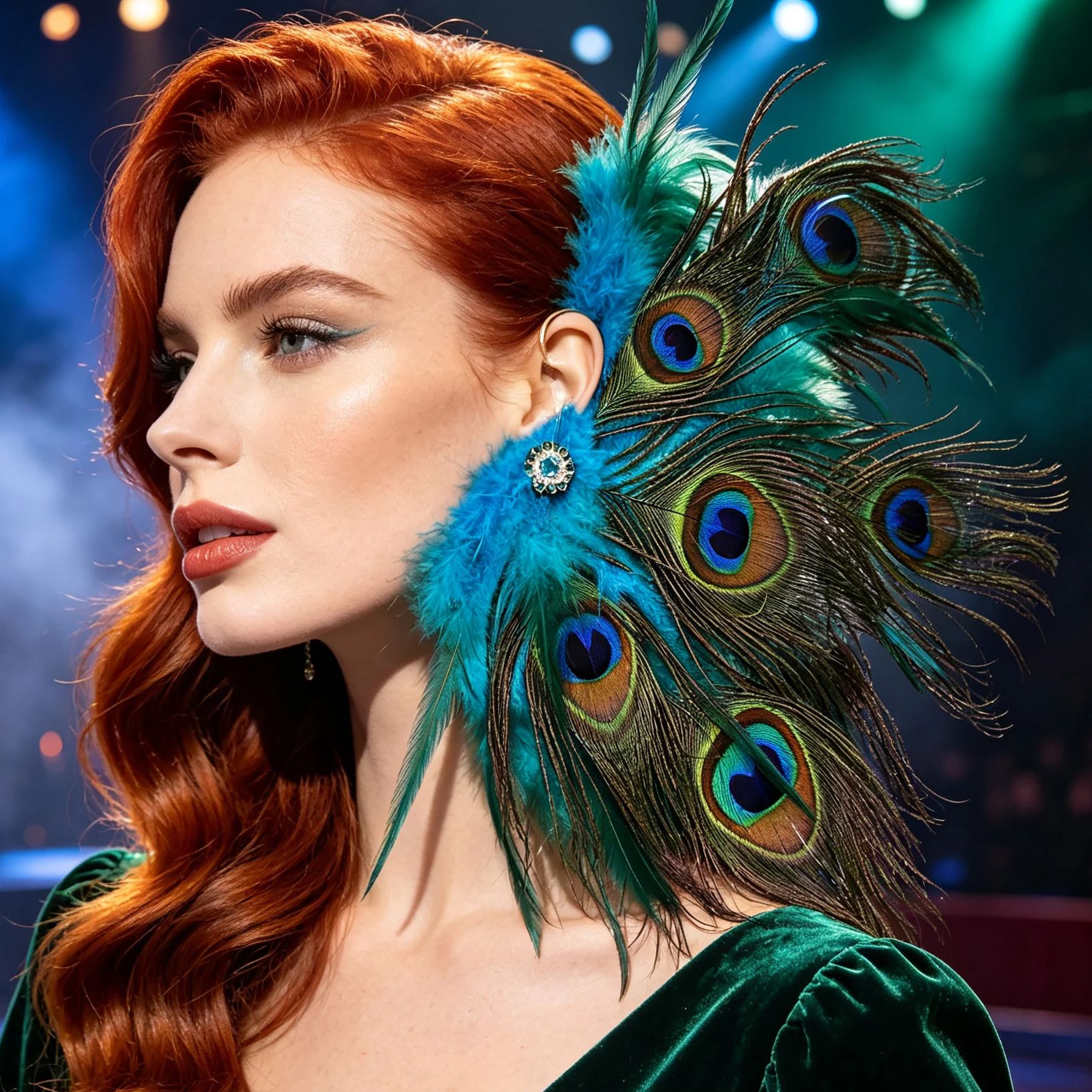 Boho Feather Ear Cuff Non‑Pier - Women Fashion Photoshoot ulasan dan harga