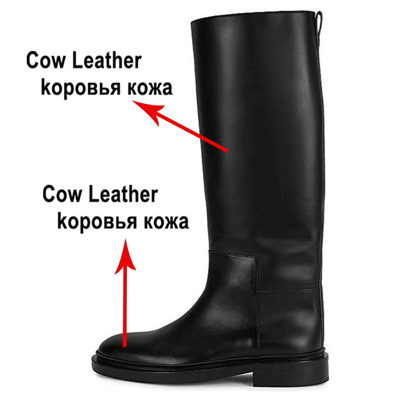 Meotina Women Genuine Leather  - Women'S Fashion Knee High Boots ulasan dan harga