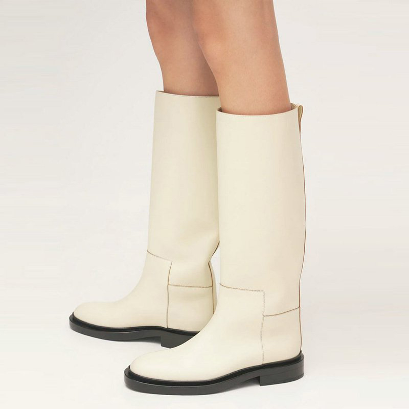 Meotina Women Genuine Leather  - Women'S Fashion Knee High Boots ulasan dan harga