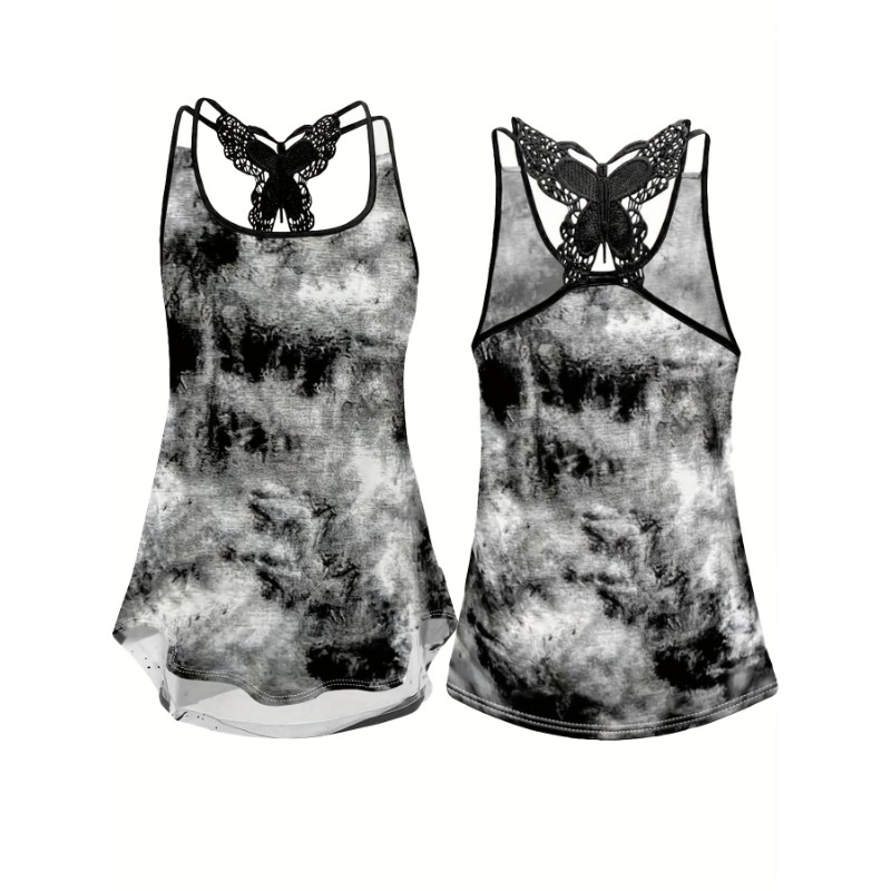Plus Size 1XL-5XL Print Tank T - Women'S Fashion Vest Tops ulasan dan harga