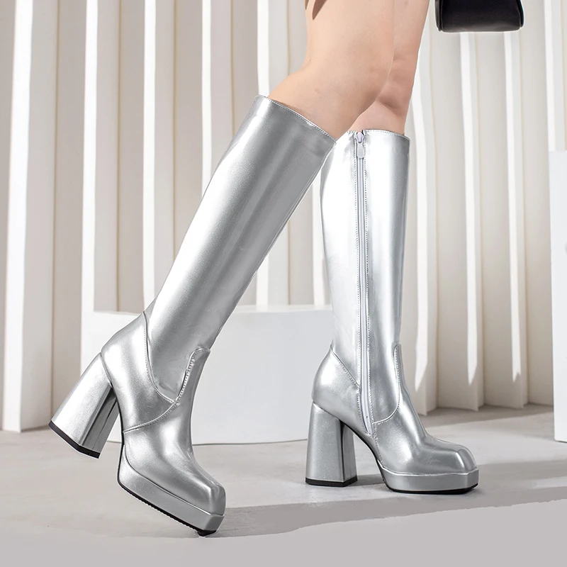 Green Winter Women Platform Kn - Women'S Fashion Knee High Boots ulasan dan harga