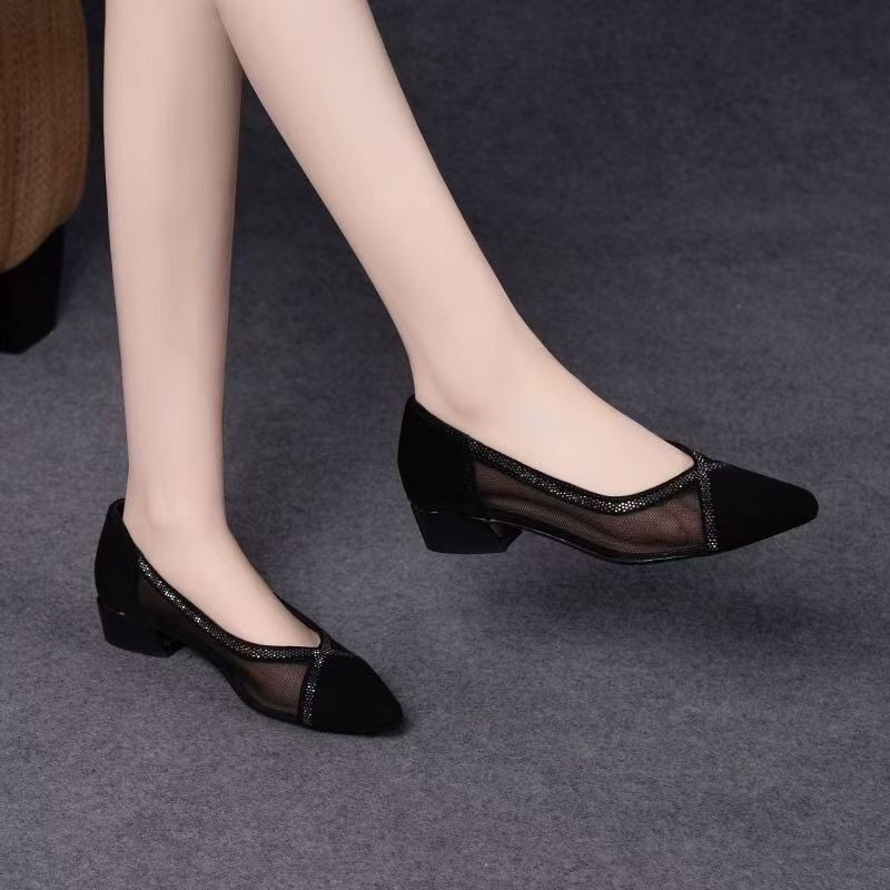 2025 Black Mesh New Pointed Fa - Women'S Fashion Shoes ulasan dan harga