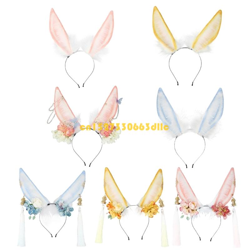 Adjustable Plush Rabbit Ears H - Women Fashion Photoshoot ulasan dan harga
