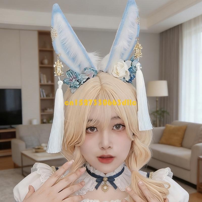 Adjustable Plush Rabbit Ears H - Women Fashion Photoshoot ulasan dan harga