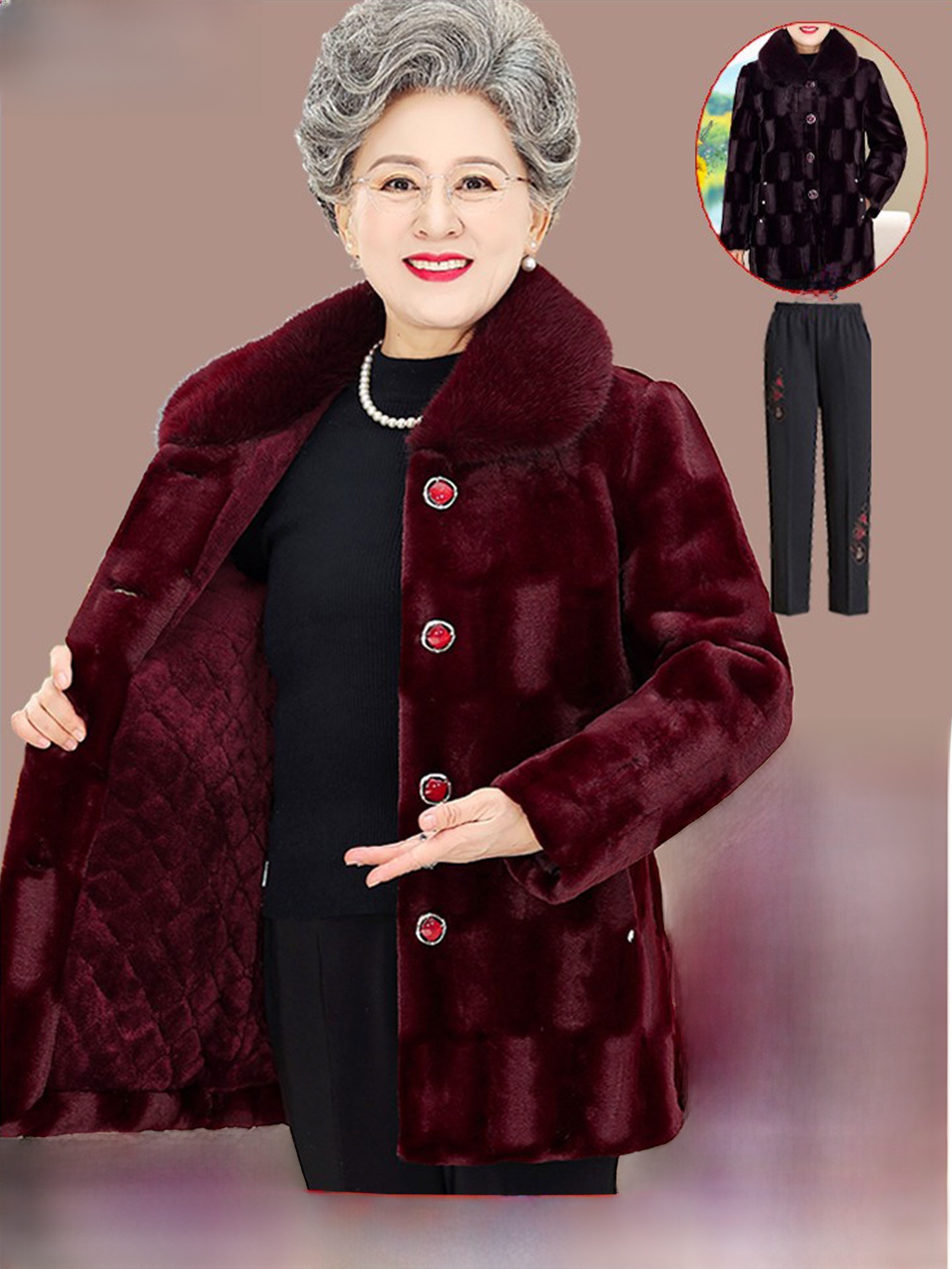 Thickened Middle-Length Mink V - Women Fashion Over The Years ulasan dan harga